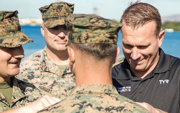 Dakota Meyer Visits 15th MEU, Promotes Marines