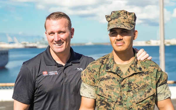 Dakota Meyer Visits 15th MEU, Promotes Marines