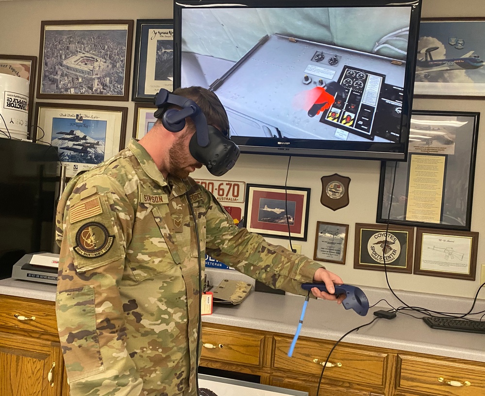 Enhancing Training Capabilities: Virtual Reality Simulators Revolutionize Maintenance Training for the Air National Guard