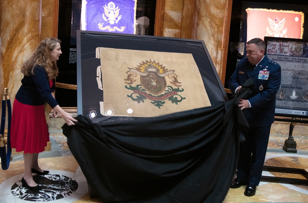 Massachusetts National Guard and State House Art Commission Unveil “Every Flag a Story” Exhibit