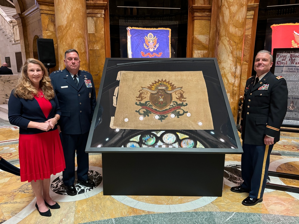 Massachusetts National Guard and State House Art Commission Unveil “Every Flag a Story” Exhibit