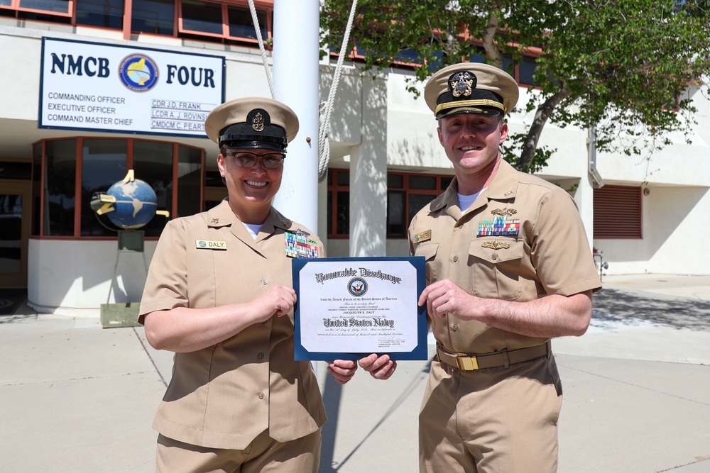 Seabee Master Chief Pinning at NMCB 4