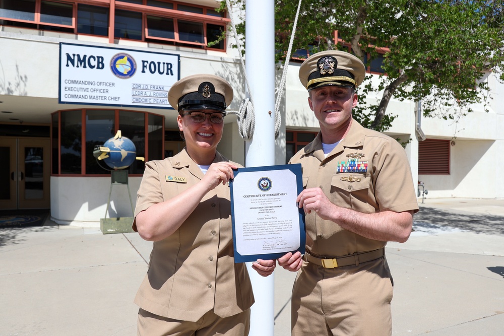 Seabee Master Chief Pinning at NMCB 4