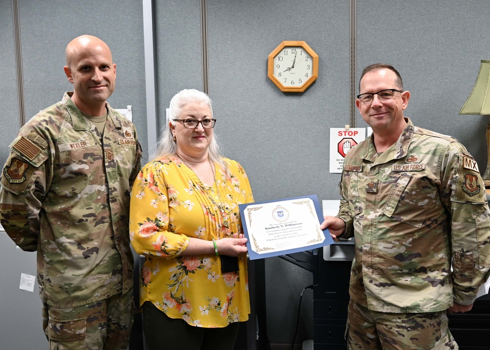 Exceptional OC-ALC performers recognized by commander