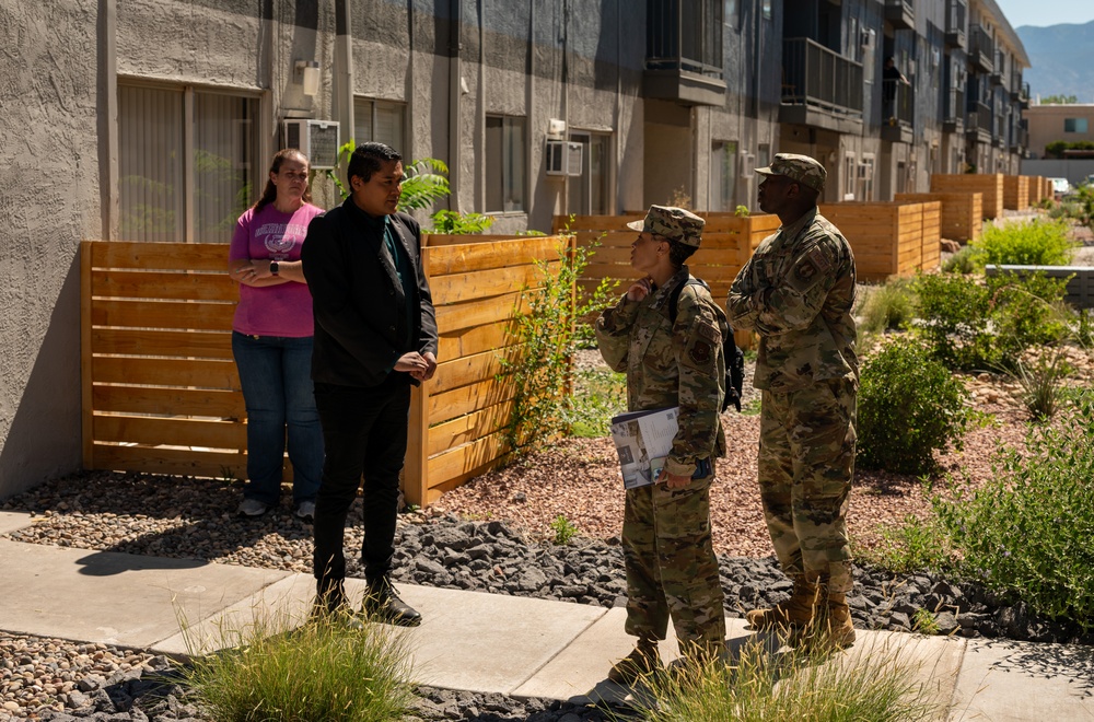 During a visit to Albuquerque&amp;#39;s rental properties, a senior non- commissioned officer from the 377th Air Base Wing speaks with local  apartment representatives