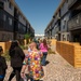 Members from the 377th Air Base Wing tour amenities at a local apartment complex during a housing visit in Albuquerque,