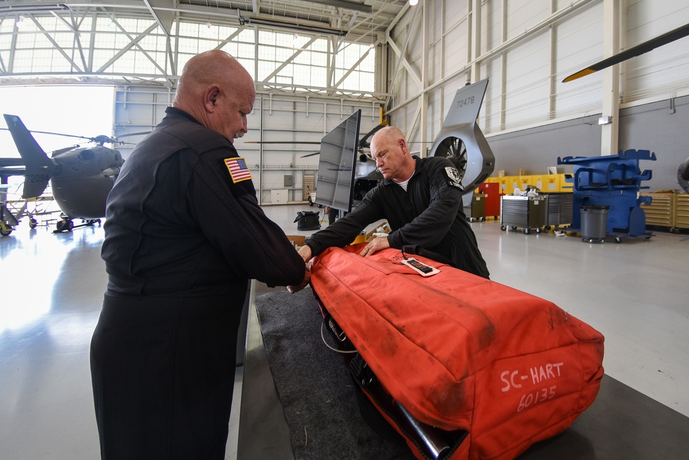 South Carolina Army National Guard aviation units prepare to support emergency response operations for Tropical Storm Debby