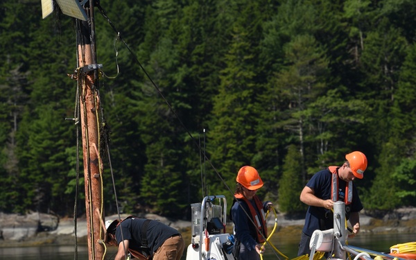 Coast Guard Oversees Salvage Operations for Sunken Jacob Pike