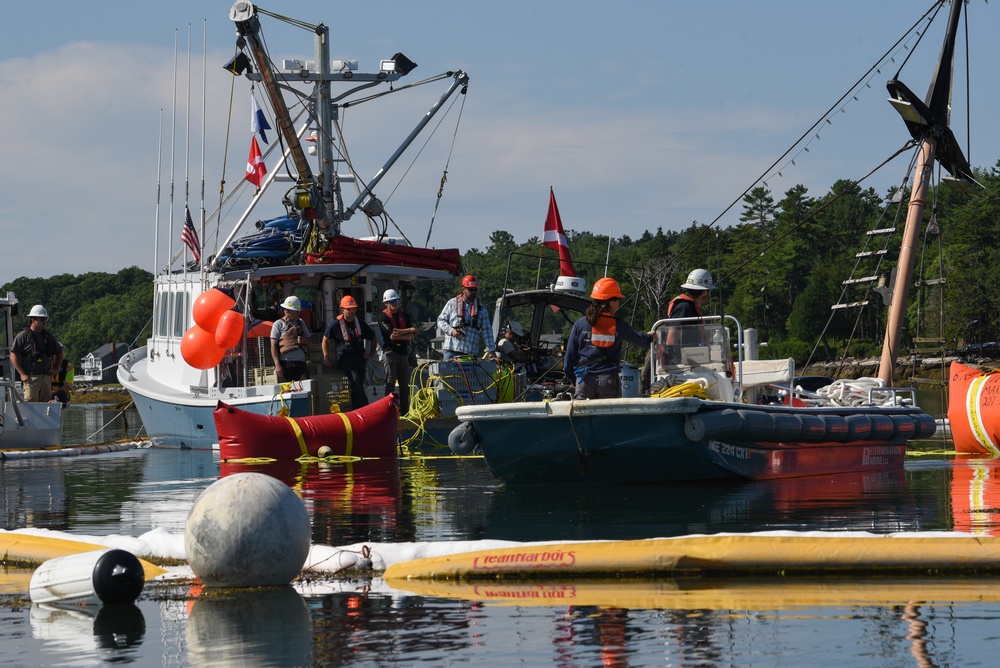 Coast Guard Oversees Salvage Operations for Sunken Jacob Pike