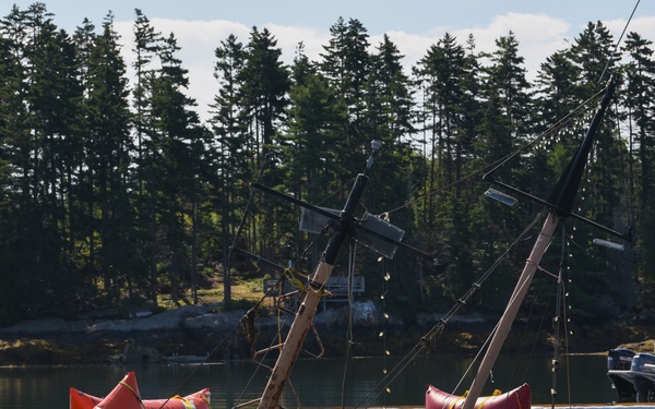 Coast Guard Oversees Salvage Operations for Sunken Jacob Pike