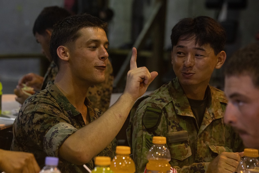RD24 | 9th ESB, JGSDF share a victory meal