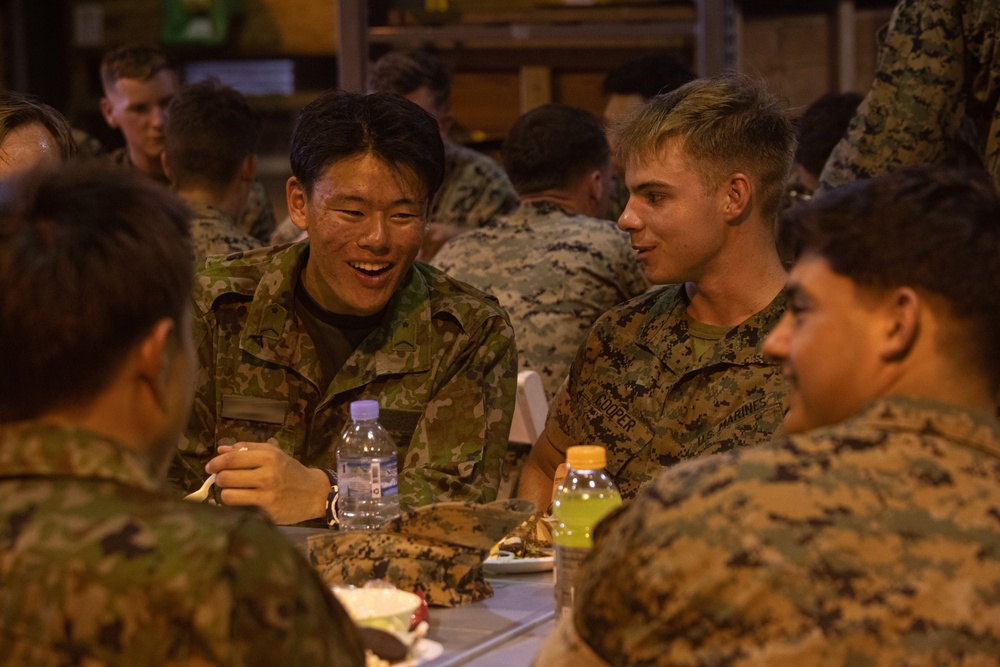 RD24 | 9th ESB, JGSDF share a victory meal