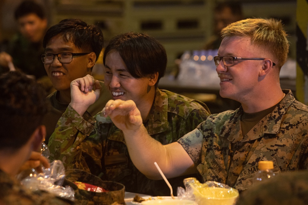 RD24 | 9th ESB, JGSDF share a victory meal