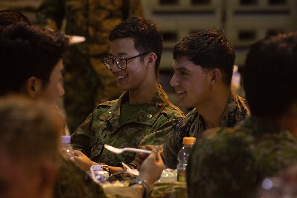 RD24 | 9th ESB, JGSDF share a victory meal