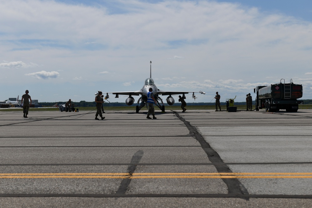 F-16 Integrated Combat Turns at Oscoda during Northern Strike