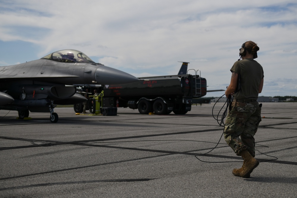 F-16 Integrated Combat Turns at Oscoda during Northern Strike