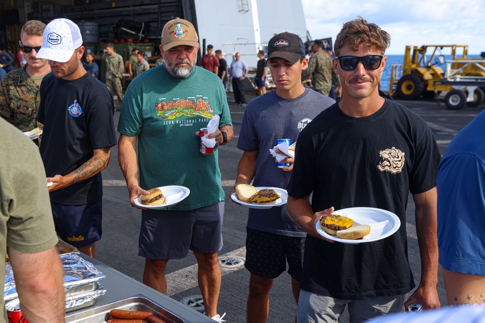 USS Somerset Celebrates Steel Beach During Tiger Cruise