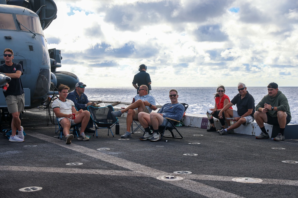 USS Somerset Celebrates Steel Beach During Tiger Cruise