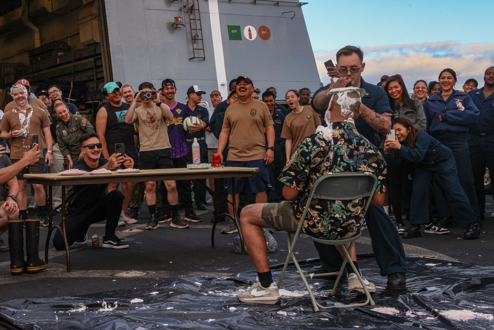 USS Somerset Celebrates Steel Beach During Tiger Cruise