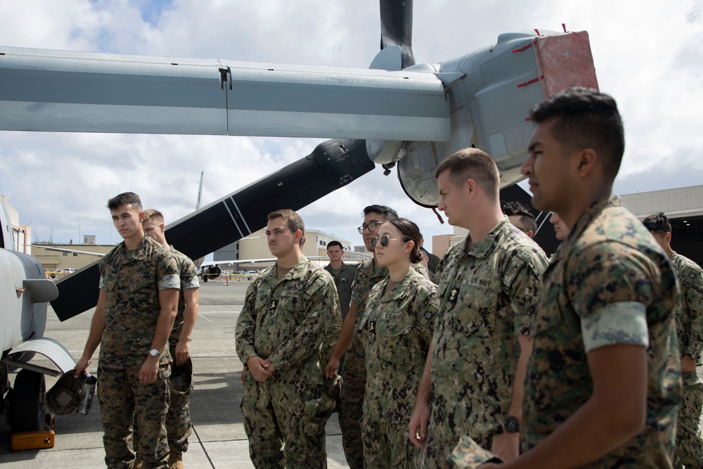 ROTC Midshipmen visit MAG-24 ROTC Midshipmen visit MAG-24