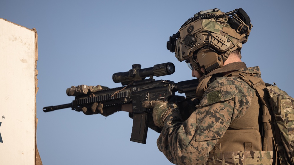 24th MEU (SOC) Marines Conduct Deck Shoot Aboard USS New York