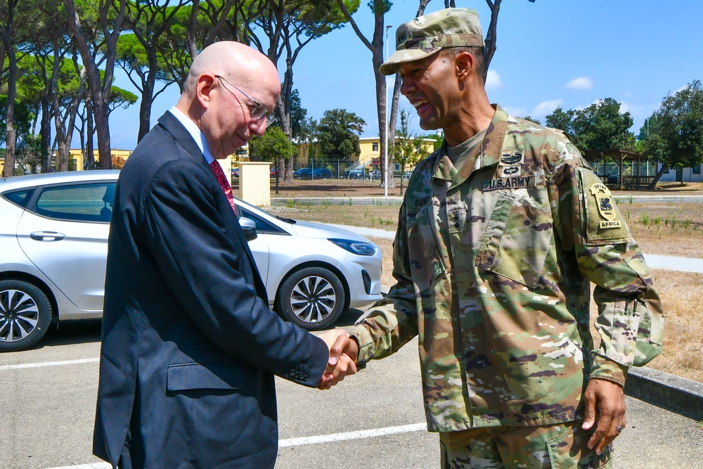 U.S. Ambassador to Italy Jack A. Markell visits Camp Darby