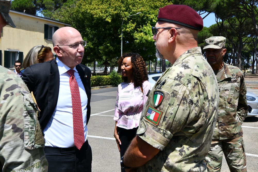 U.S. Ambassador to Italy Jack A. Markell visits Camp Darby