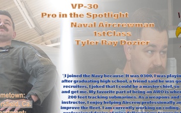 VP-30 Sailor in the Spotlight - AWO1 Class Tyler Ray Dozier