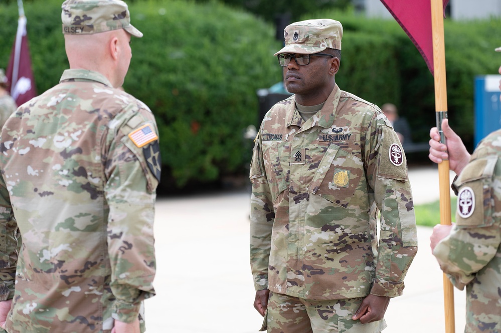 New First Sergeant Assumes Duty at Medical Readiness Battalion Walter Reed