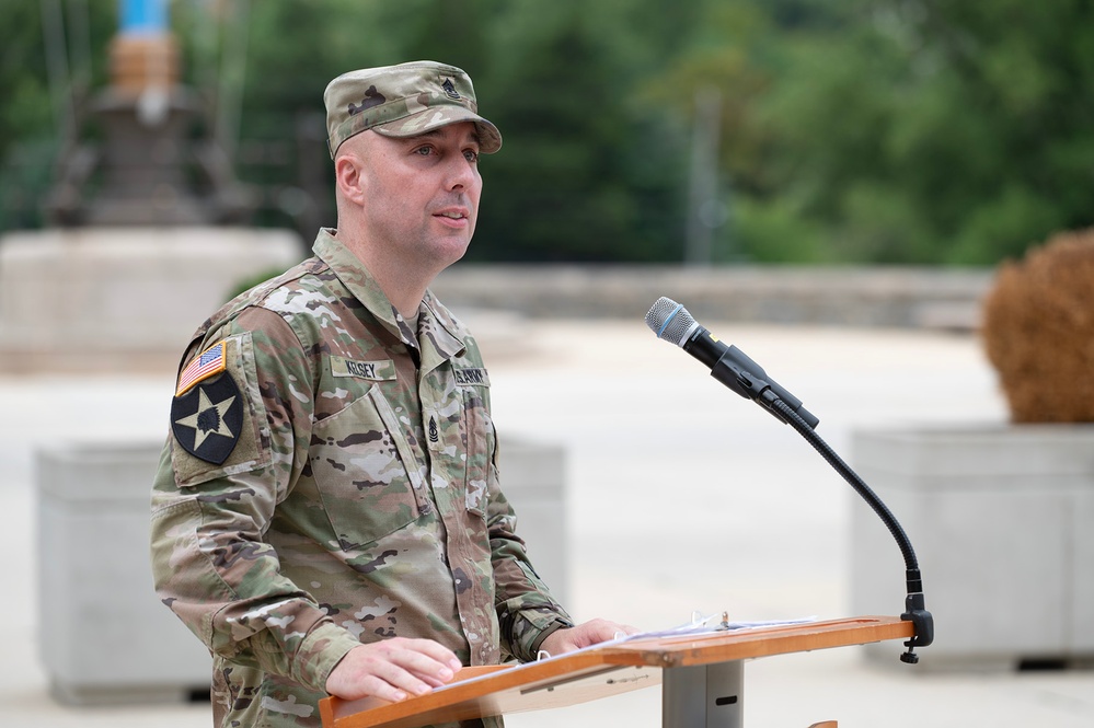 New First Sergeant Assumes Duty at Medical Readiness Battalion Walter Reed