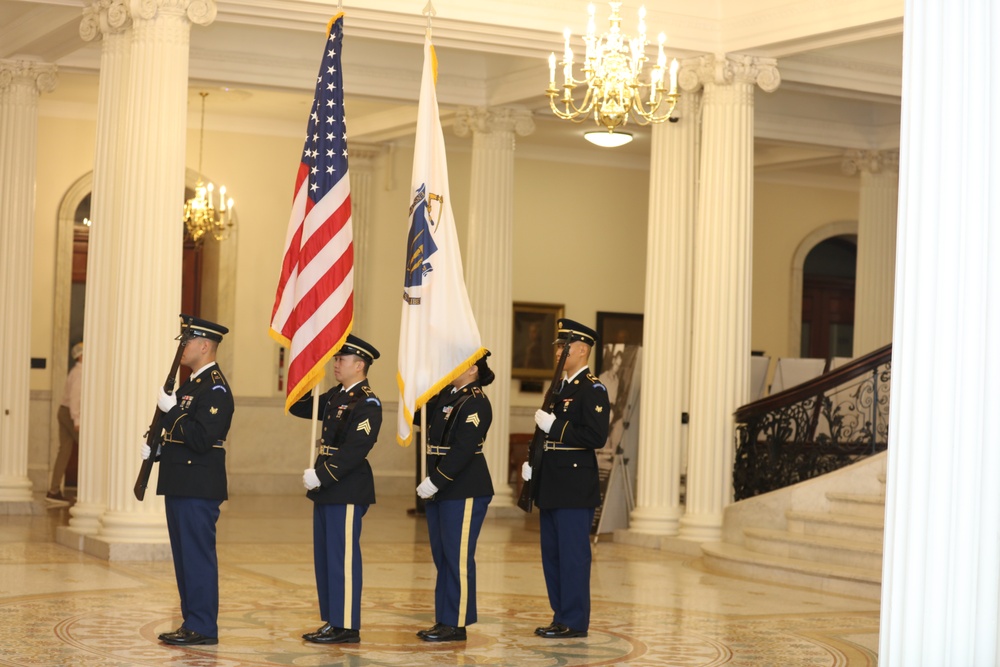 Massachusetts National Guard and State House Art Commission Unveil “Every Flag a Story” Exhibit