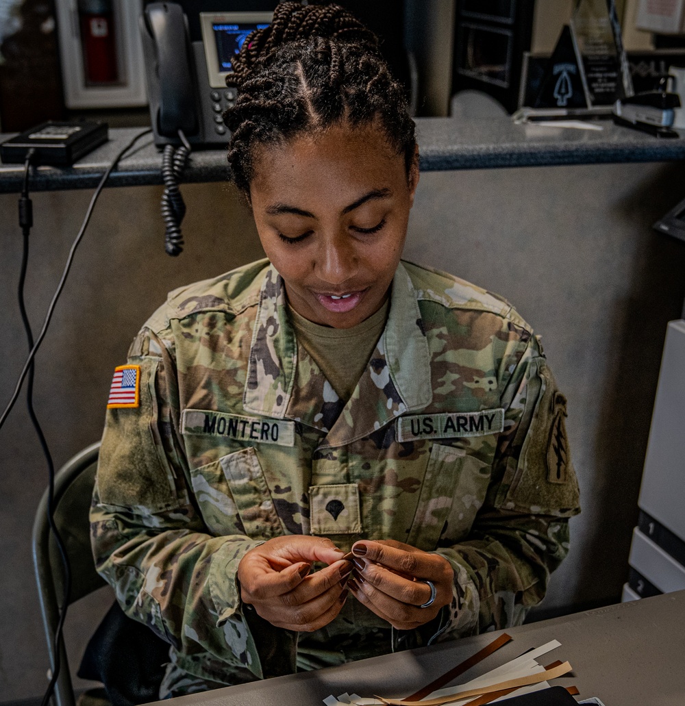 Weaving Stars and Stories: The Hidden Talent of SPC Tatianna Montero