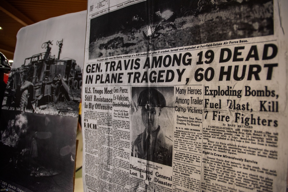 Travis firefighters hold memorial for 1950 B-29 crash