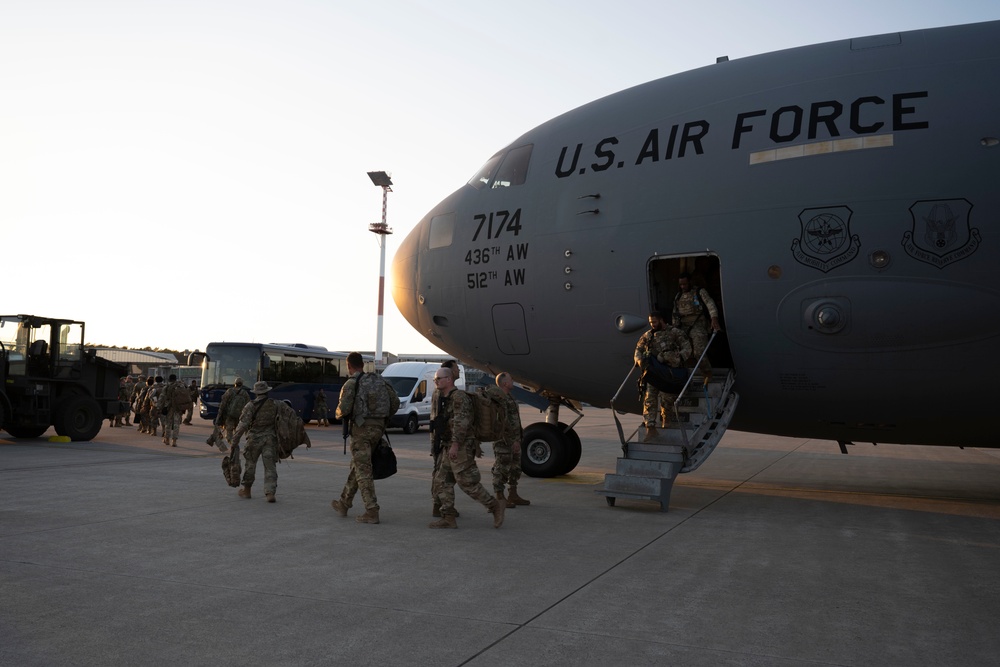 Final members of 409th AEG return from AB 201