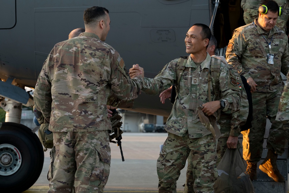 Final members of 409th AEG return from AB 201
