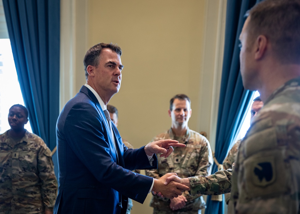 Oklahoma governor recognizes Oklahoma Guardsmen for success at Cyber Shield 2024