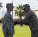 Delgadillo is relieved by Miranda as the 2/7 Sergeant Major during a relief and appointment ceremony