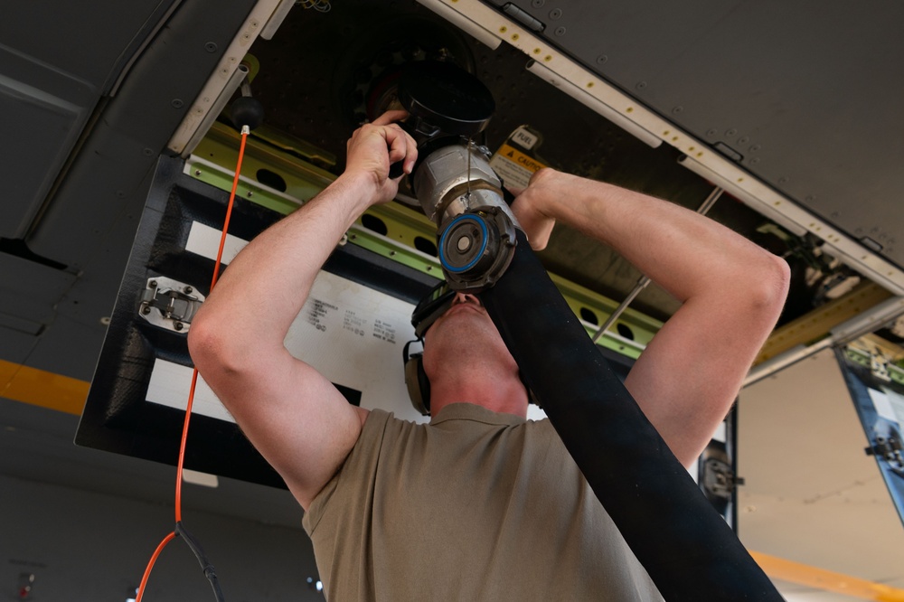 32 ARS KC-46 crews launch sorties during BE 24-3