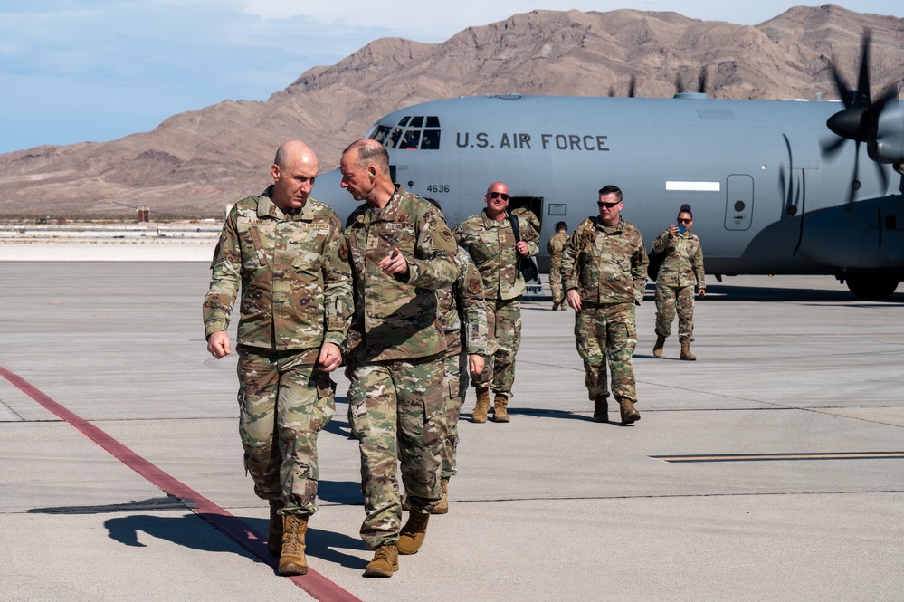 CSAF, CMSAF visit Nellis AFB during Bamboo Eagle 24-3