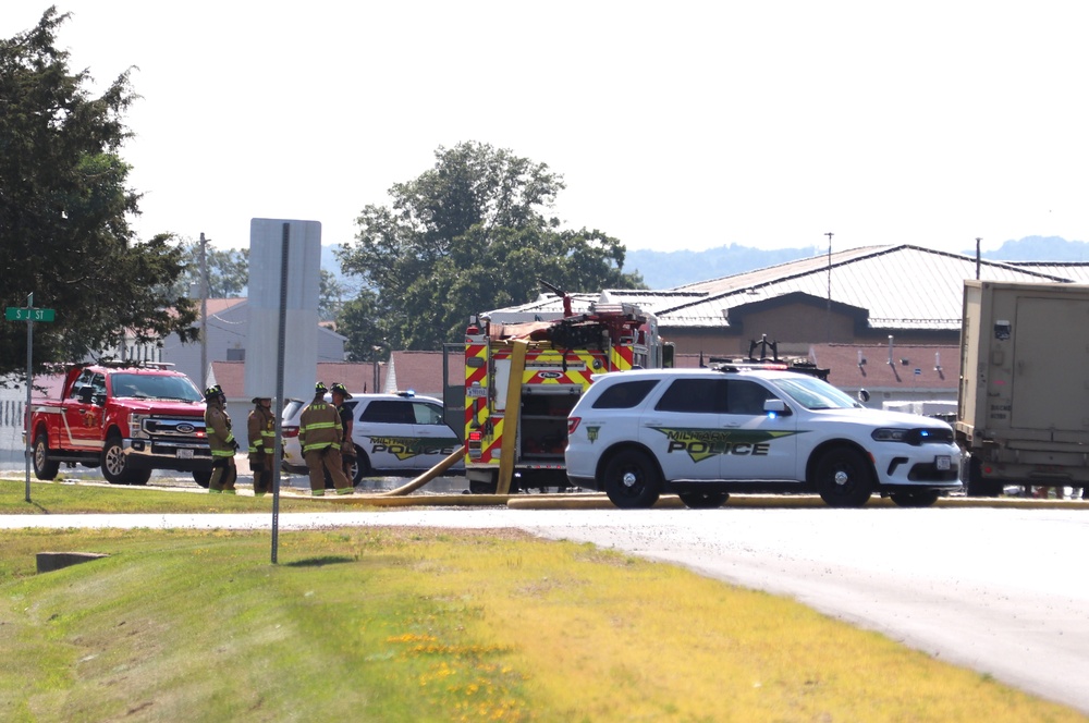 Fort McCoy DES Police, Fire respond to emergency situation with immediate response