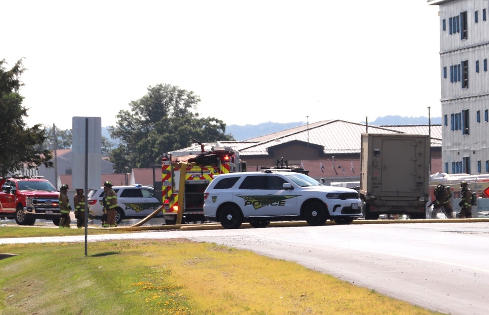 Fort McCoy DES Police, Fire respond to emergency situation with immediate response