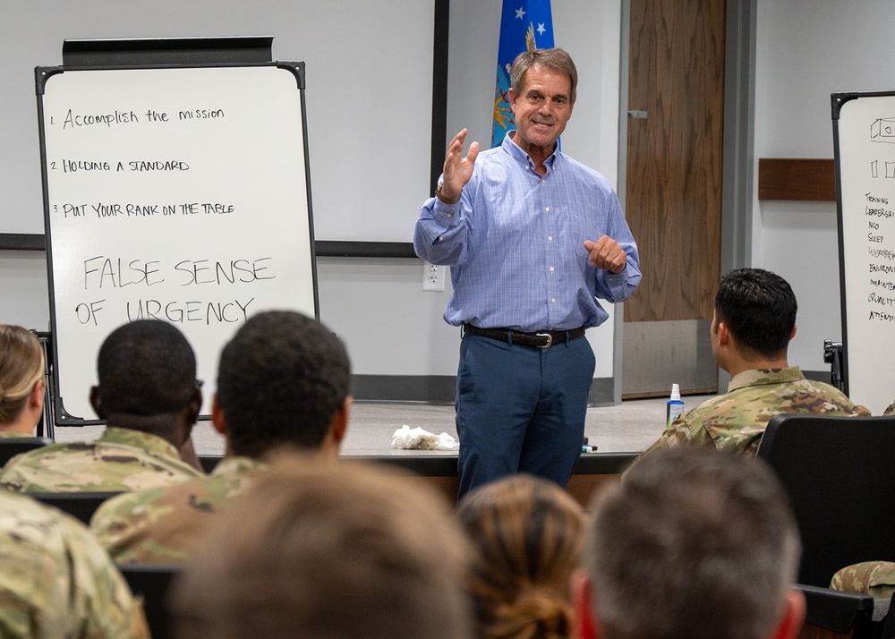 SEAL Officer Delivers Professional Development Seminar to Reserve Airmen