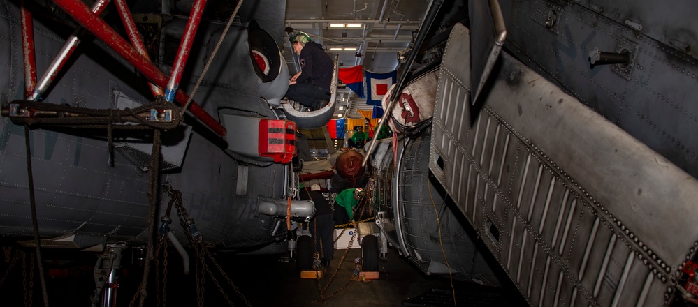 Aircraft Maintenance aboard USS Carl Vinson