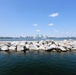 USACE Chicago, Lake Michigan Floating Plant works on Milwaukee Harbor south breakwater