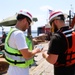 USACE Chicago, Lake Michigan Floating Plant works on Milwaukee Harbor south breakwater