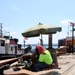 USACE Chicago, Lake Michigan Floating Plant works on Milwaukee Harbor south breakwater