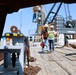 USACE Chicago, Lake Michigan Floating Plant works on Milwaukee Harbor south breakwater