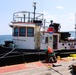 USACE Chicago, Lake Michigan Floating Plant works on Milwaukee Harbor south breakwater