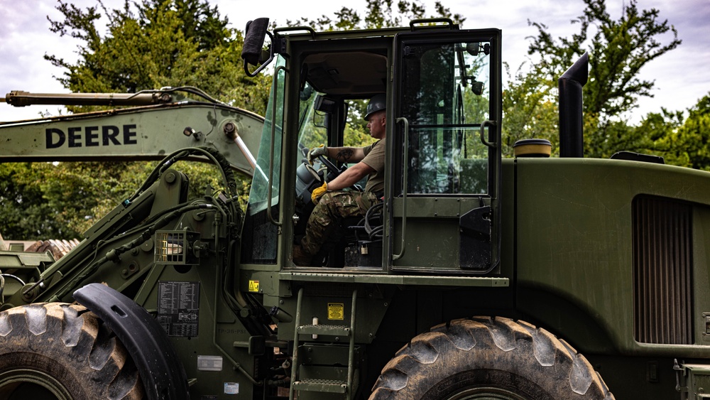 Oklahoma National Guard continues construction of trench warfare lane