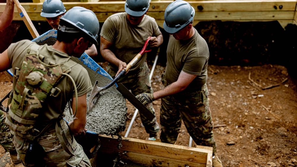 Oklahoma National Guard continues construction of trench warfare lane